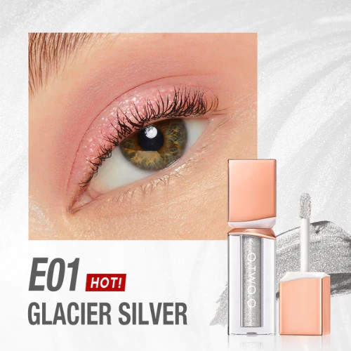 Жидкие тени для век O.TWO.O Powder Mist Liquid Eyeshadow Velvety Shine SC063 #E01 - Серебристый